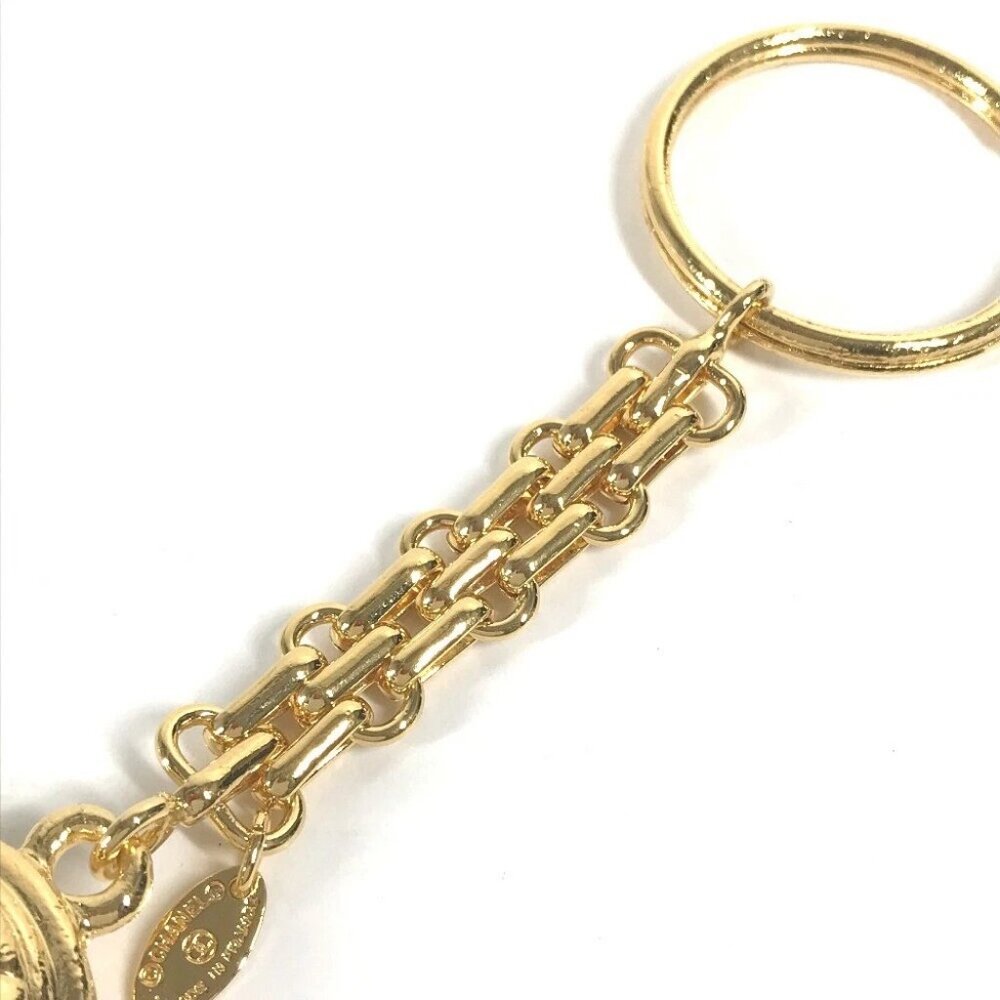 CHANEL Vintage chain CC CC Mark Bag Charm Matelasse Quilted Key Holder - Picture 9 of 11